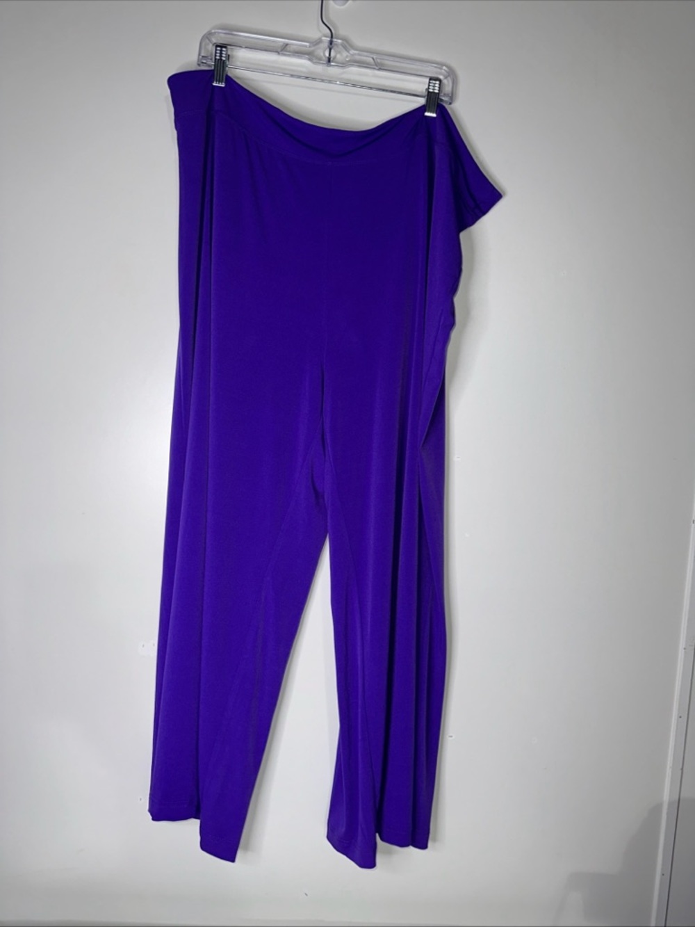 Bob Mackie Purple Wide-Leg Jumpsuit Pants